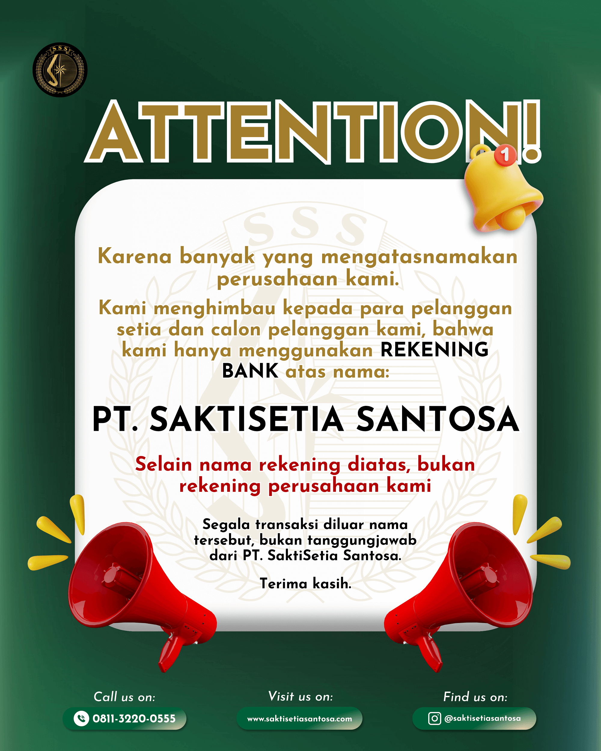 Warning Penipuan